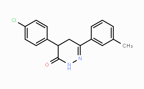 CAS No. 344282-50-4, 4-(4-Chlorophenyl)-6-(3-methylphenyl)-4,5-dihydro-3(2H)-pyridazinone