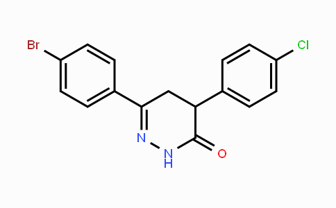 CAS No. 344282-69-5, 6-(4-Bromophenyl)-4-(4-chlorophenyl)-4,5-dihydro-3(2H)-pyridazinone