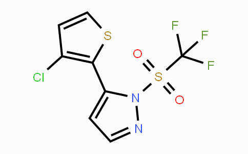 CAS No. 318951-83-6, 5-(3-Chloro-2-thienyl)-1-[(trifluoromethyl)sulfonyl]-1H-pyrazole