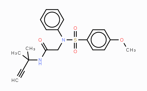 CAS No. 339013-35-3, N-(1,1-Dimethyl-2-propynyl)-2-{[(4-methoxyphenyl)sulfonyl]anilino}acetamide