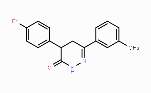 CAS No. 339013-71-7, 4-(4-Bromophenyl)-6-(3-methylphenyl)-4,5-dihydro-3(2H)-pyridazinone