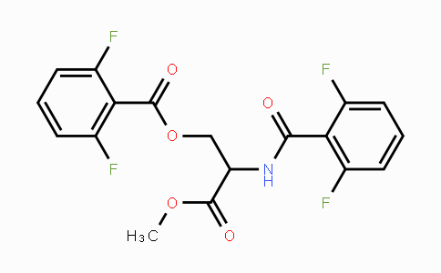 CAS No. 1396971-90-6, 2-[(2,6-Difluorobenzoyl)amino]-3-methoxy-3-oxopropyl 2,6-difluorobenzenecarboxylate