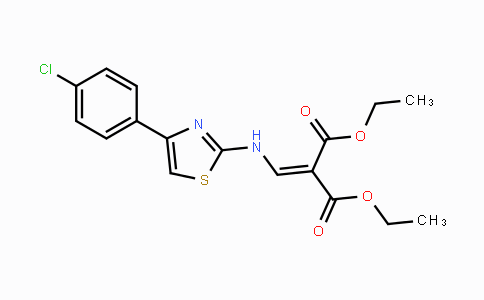 CAS No. 71638-84-1, Diethyl 2-({[4-(4-chlorophenyl)-1,3-thiazol-2-yl]amino}methylene)malonate