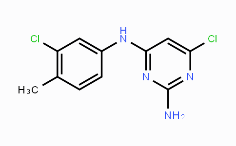 CAS No. 6635-60-5, N-(2-Amino-6-chloro-4-pyrimidinyl)-N-(3-chloro-4-methylphenyl)amine