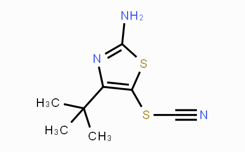 CAS No. 339016-14-7, 2-Amino-4-(tert-butyl)-1,3-thiazol-5-yl thiocyanate
