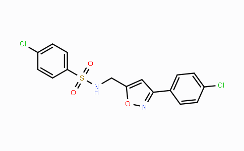 CAS No. 339016-82-9, 4-Chloro-N-{[3-(4-chlorophenyl)-5-isoxazolyl]methyl}benzenesulfonamide