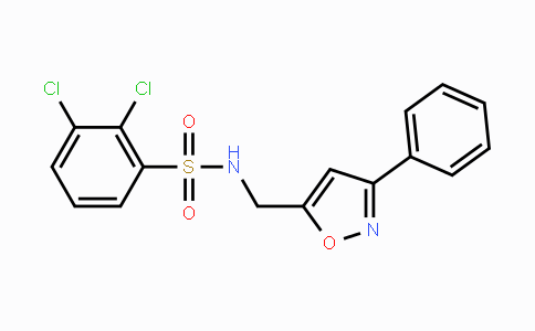 CAS No. 339016-94-3, 2,3-Dichloro-N-[(3-phenyl-5-isoxazolyl)methyl]benzenesulfonamide