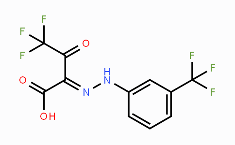 CAS No. 478066-87-4, 4,4,4-Trifluoro-3-oxo-2-{(E)-2-[3-(trifluoromethyl)phenyl]hydrazono}butanoic acid