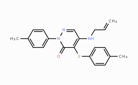CAS No. 478066-89-6, 5-(Allylamino)-2-(4-methylphenyl)-4-[(4-methylphenyl)sulfanyl]-3(2H)-pyridazinone