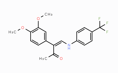CAS No. 339017-41-3, 3-(3,4-Dimethoxyphenyl)-4-[4-(trifluoromethyl)anilino]-3-buten-2-one