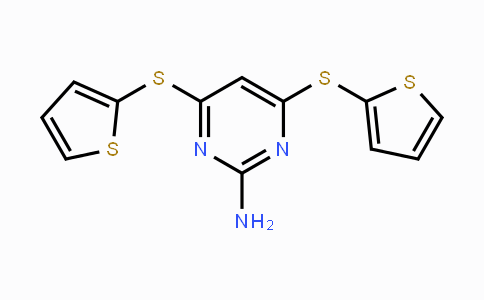 CAS No. 339017-62-8, 4,6-Bis(2-thienylsulfanyl)-2-pyrimidinylamine