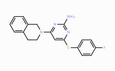 CAS No. 339017-67-3, 4-[3,4-Dihydro-2(1H)-isoquinolinyl]-6-[(4-fluorophenyl)sulfanyl]-2-pyrimidinamine