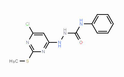 CAS No. 339017-97-9, 2-[6-Chloro-2-(methylsulfanyl)-4-pyrimidinyl]-N-phenyl-1-hydrazinecarboxamide