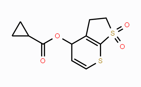 CAS No. 339019-01-1, 1,1-Dioxo-1,2,3,4-tetrahydro-1lambda~6~-thieno[2,3-b]thiopyran-4-yl cyclopropanecarboxylate