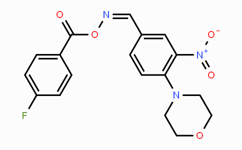 CAS No. 339019-89-5, N-[(4-Fluorobenzoyl)oxy]-N-[(Z)-(4-morpholino-3-nitrophenyl)methylidene]amine