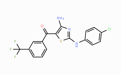 CAS No. 339020-09-6, [4-Amino-2-(4-chloroanilino)-1,3-thiazol-5-yl][3-(trifluoromethyl)phenyl]methanone