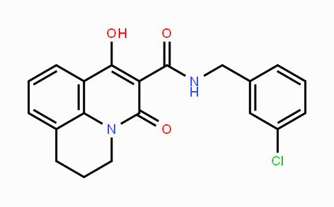 CAS No. 339020-53-0, N-(3-Chlorobenzyl)-7-hydroxy-5-oxo-2,3-dihydro-1H,5H-pyrido[3,2,1-ij]quinoline-6-carboxamide