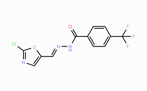 CAS No. 478067-99-1, N'-[(E)-(2-Chloro-1,3-thiazol-5-yl)methylidene]-4-(trifluoromethyl)benzenecarbohydrazide
