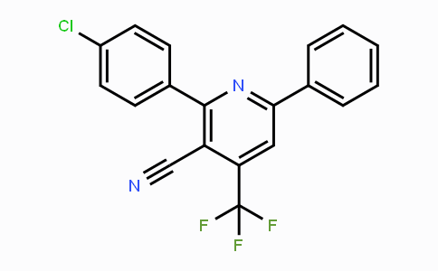CAS No. 214545-97-8, 2-(4-Chlorophenyl)-6-phenyl-4-(trifluoromethyl)nicotinonitrile