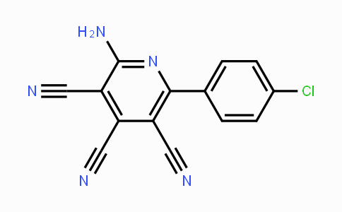 CAS No. 75232-09-6, 2-Amino-6-(4-chlorophenyl)-3,4,5-pyridinetricarbonitrile