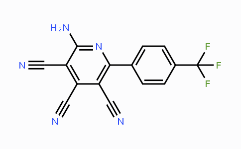 CAS No. 478068-16-5, 2-Amino-6-[4-(trifluoromethyl)phenyl]-3,4,5-pyridinetricarbonitrile