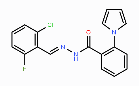 CAS No. 347314-45-8, N'-[(E)-(2-Chloro-6-fluorophenyl)methylidene]-2-(1H-pyrrol-1-yl)benzenecarbohydrazide