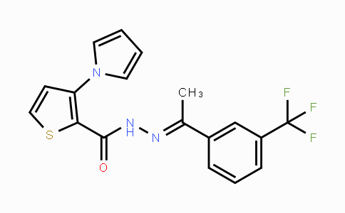 CAS No. 478076-93-6, 3-(1H-Pyrrol-1-yl)-N'-{(E)-1-[3-(trifluoromethyl)phenyl]ethylidene}-2-thiophenecarbohydrazide