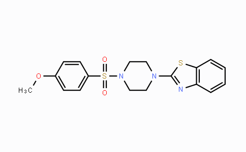 CAS No. 460994-76-7, 2-{4-[(4-Methoxyphenyl)sulfonyl]piperazino}-1,3-benzothiazole