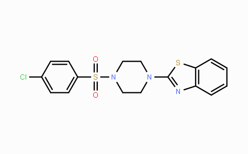 CAS No. 460994-82-5, 2-{4-[(4-Chlorophenyl)sulfonyl]piperazino}-1,3-benzothiazole