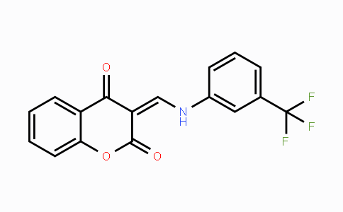 CAS No. 301341-01-5, 3-{(Z)-[3-(Trifluoromethyl)anilino]methylidene}-2H-chromene-2,4-dione