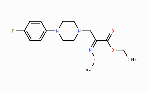 CAS No. 478077-51-9, Ethyl 3-[4-(4-fluorophenyl)piperazino]-2-(methoxyimino)propanoate