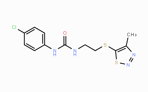 CAS No. 478077-55-3, N-(4-Chlorophenyl)-N'-{2-[(4-methyl-1,2,3-thiadiazol-5-yl)sulfanyl]ethyl}urea