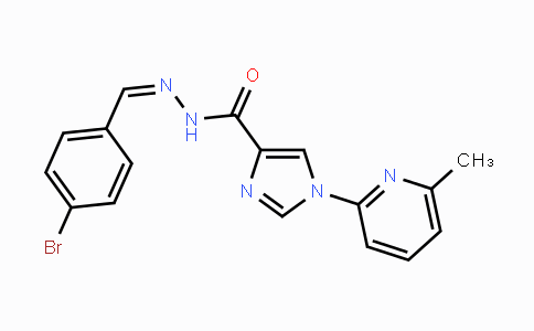 CAS No. 478077-73-5, N'-[(Z)-(4-Bromophenyl)methylidene]-1-(6-methyl-2-pyridinyl)-1H-imidazole-4-carbohydrazide