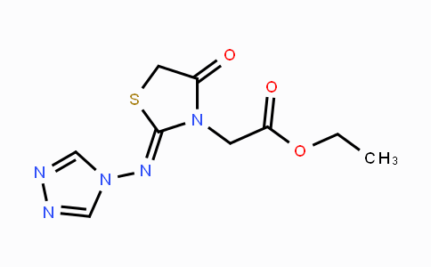 CAS No. 478077-82-6, Ethyl 2-[4-oxo-2-(4H-1,2,4-triazol-4-ylimino)-1,3-thiazolan-3-yl]acetate