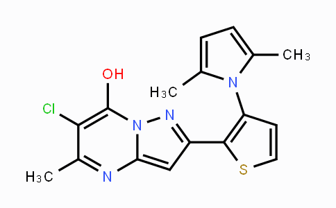 CAS No. 383148-61-6, 6-Chloro-2-[3-(2,5-dimethyl-1H-pyrrol-1-yl)-2-thienyl]-5-methylpyrazolo[1,5-a]pyrimidin-7-ol