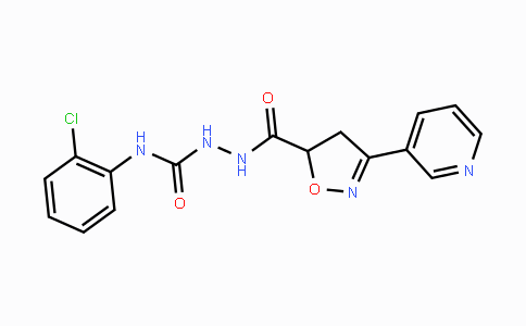 CAS No. 478078-22-7, N-(2-Chlorophenyl)-2-{[3-(3-pyridinyl)-4,5-dihydro-5-isoxazolyl]carbonyl}-1-hydrazinecarboxamide
