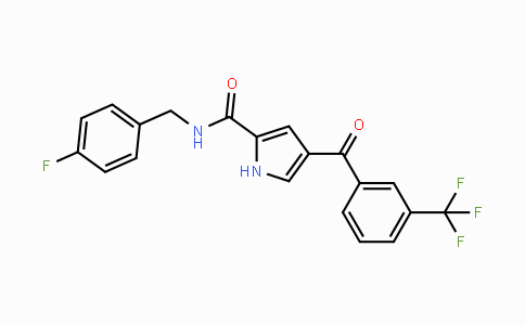 CAS No. 439111-42-9, N-(4-Fluorobenzyl)-4-[3-(trifluoromethyl)benzoyl]-1H-pyrrole-2-carboxamide