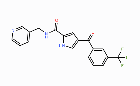 CAS No. 439111-47-4, N-(3-Pyridinylmethyl)-4-[3-(trifluoromethyl)benzoyl]-1H-pyrrole-2-carboxamide