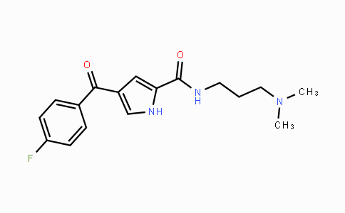 CAS No. 439111-64-5, N-[3-(Dimethylamino)propyl]-4-(4-fluorobenzoyl)-1H-pyrrole-2-carboxamide
