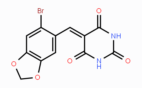 CAS No. 141266-46-8, 5-[(6-Bromo-1,3-benzodioxol-5-yl)methylene]-2,4,6(1H,3H,5H)-pyrimidinetrione