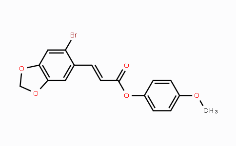 CAS No. 478079-02-6, 4-Methoxyphenyl (E)-3-(6-bromo-1,3-benzodioxol-5-yl)-2-propenoate