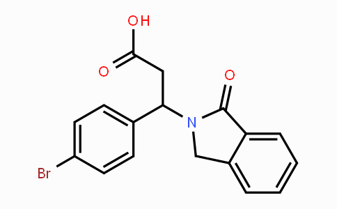 CAS No. 478079-08-2, 3-(4-Bromophenyl)-3-(1-oxo-1,3-dihydro-2H-isoindol-2-yl)propanoic acid
