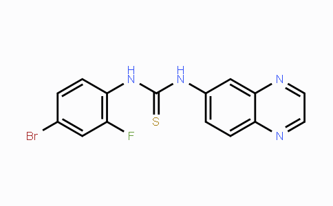 MC119664 | 478079-13-9 | N-(4-溴-2-氟苯基)-N'-(6-喹喔啉基)硫脲