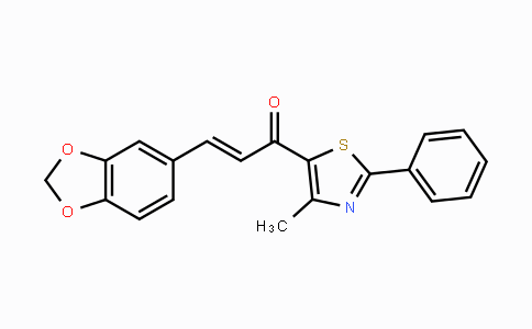 CAS No. 478079-14-0, (E)-3-(1,3-Benzodioxol-5-yl)-1-(4-methyl-2-phenyl-1,3-thiazol-5-yl)-2-propen-1-one