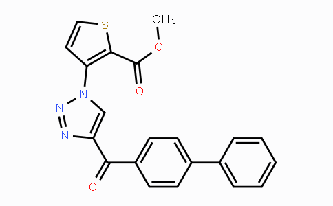 CAS No. 439111-70-3, Methyl 3-[4-([1,1'-biphenyl]-4-ylcarbonyl)-1H-1,2,3-triazol-1-yl]-2-thiophenecarboxylate