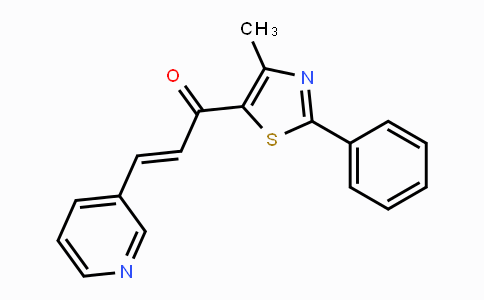 CAS No. 1211941-77-3, (E)-1-(4-Methyl-2-phenyl-1,3-thiazol-5-yl)-3-(3-pyridinyl)-2-propen-1-one