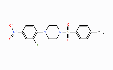 CAS No. 385380-87-0, 1-(2-Fluoro-4-nitrophenyl)-4-[(4-methylphenyl)sulfonyl]piperazine