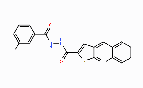 CAS No. 478079-50-4, N'-(3-Chlorobenzoyl)thieno[2,3-b]quinoline-2-carbohydrazide
