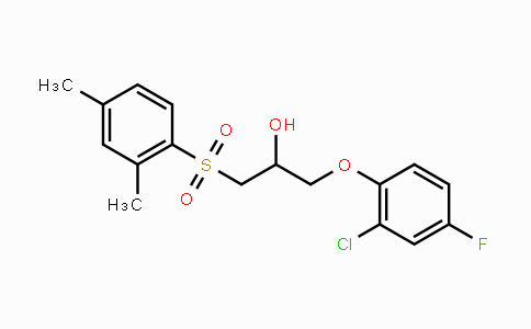 CAS No. 478079-87-7, 1-(2-Chloro-4-fluorophenoxy)-3-[(2,4-dimethylphenyl)sulfonyl]-2-propanol