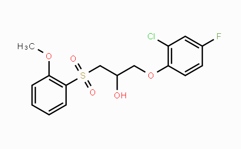 CAS No. 478079-88-8, 1-(2-Chloro-4-fluorophenoxy)-3-[(2-methoxyphenyl)sulfonyl]-2-propanol